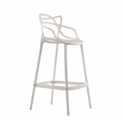 Барный стул Barneo N-235 Masters, белый, design Phillip Stark в Муравленко - muravlenko.mebel24.online | фото 1