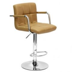 Барный стул Barneo N-69 Kruger Arm Светло-коричневый в Муравленко - muravlenko.mebel24.online | фото 1