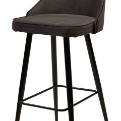 Барный стул NEPAL-BAR ГРАФИТ #14, велюр/ черный каркас (H=78cm) М-City в Муравленко - muravlenko.mebel24.online | фото