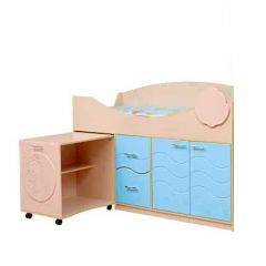 Набор мебели для детской Юниор -12.2 (700*1860) МДФ матовый в Муравленко - muravlenko.mebel24.online | фото 4
