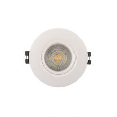 DK3028-WH Встраиваемый светильник, IP 20, 10 Вт, GU5.3, LED, белый, пластик в Муравленко - muravlenko.mebel24.online | фото