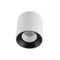 DK3090-WB+WH Светильник накладной IP 20, 10 Вт, GU5.3, LED, бело-черный/белый, пластик в Муравленко - muravlenko.mebel24.online | фото