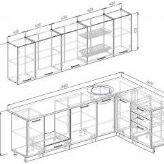 Кухонный гарнитур угловой Пайн 2600х1600 (Стол. 26мм) в Муравленко - muravlenko.mebel24.online | фото 2