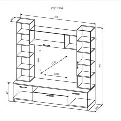 СОФИ СЦС1900.1 Гостиная №4 в Муравленко - muravlenko.mebel24.online | фото 2