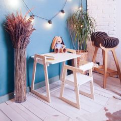 Комплект детской мебели стол и  два стула Я САМ "Лофт-Дуо" (Белый) в Муравленко - muravlenko.mebel24.online | фото 10