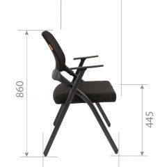 Кресло для посетителей CHAIRMAN NEXX (ткань стандарт черный/сетка DW-61) в Муравленко - muravlenko.mebel24.online | фото 7