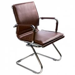 Кресло для посетителя Бюрократ CH-993-Low-V/Brown коричневый в Муравленко - muravlenko.mebel24.online | фото 1