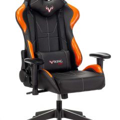 Кресло игровое Бюрократ VIKING 5 AERO ORANGE черный/оранжевый в Муравленко - muravlenko.mebel24.online | фото