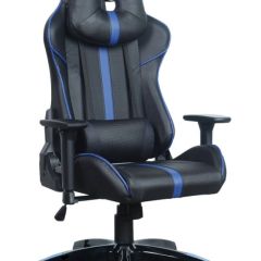 Кресло компьютерное BRABIX "GT Carbon GM-120" (черное/синее) 531930 в Муравленко - muravlenko.mebel24.online | фото