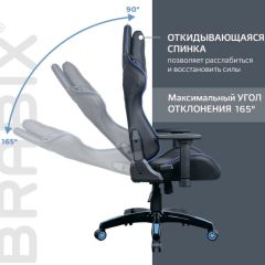 Кресло компьютерное BRABIX "GT Carbon GM-120" (черное/синее) 531930 в Муравленко - muravlenko.mebel24.online | фото 6