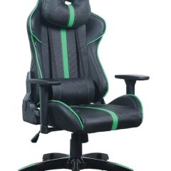 Кресло компьютерное BRABIX "GT Carbon GM-120" (черное/зеленое) 531929 в Муравленко - muravlenko.mebel24.online | фото