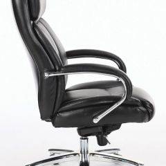 Кресло офисное BRABIX "Direct EX-580" (хром/рециклированная кожа/черное) 531824 в Муравленко - muravlenko.mebel24.online | фото 3