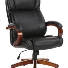 Кресло офисное BRABIX PREMIUM "Magnum EX-701" (дерево, рециклированная кожа, черное) 531827 в Муравленко - muravlenko.mebel24.online | фото