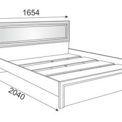 Кровать 1.6 Беатрис М09 с мягкой спинкой и настилом (Орех гепланкт) в Муравленко - muravlenko.mebel24.online | фото 2
