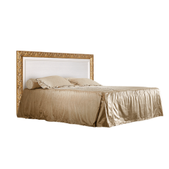 Кровать 2-х спальная (1,4 м) Тиффани штрих-лак/золото с подъемным механизмом (ТФКР140-2[7]) в Муравленко - muravlenko.mebel24.online | фото 1
