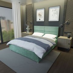 Кровать Аврора Решетка+ПМ+Дно (1400) в Муравленко - muravlenko.mebel24.online | фото