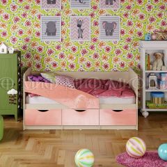 Кровать Бабочки (Розовый металлик) 1800 в Муравленко - muravlenko.mebel24.online | фото