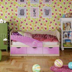 Кровать Бабочки (Сиреневый металлик) 1600 в Муравленко - muravlenko.mebel24.online | фото