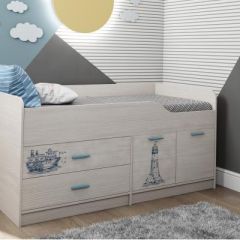 КАПРИЗ-16 Кровать 800 двухъярусная без рисунка в Муравленко - muravlenko.mebel24.online | фото 2