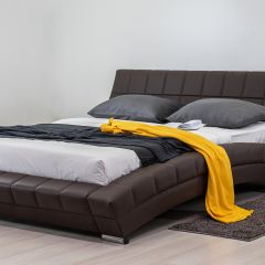 Кровать двойная Оливия 160 + ортопед. основание в Муравленко - muravlenko.mebel24.online | фото