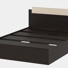 СОФИЯ Кровать КР1600 (венге/дуб белфорт) щиты в Муравленко - muravlenko.mebel24.online | фото