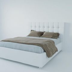 Кровать Венеция без основания 800 (экокожа белая) в Муравленко - muravlenko.mebel24.online | фото