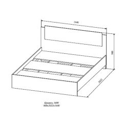 СОФИ СКР1600.1 Кровать 1600 в Муравленко - muravlenko.mebel24.online | фото 2