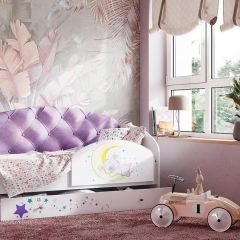 Кровать Звездочка на щитах + Бортик в Муравленко - muravlenko.mebel24.online | фото 3
