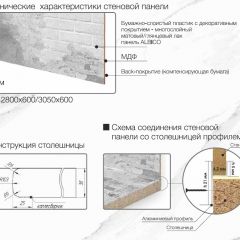 Кухонный фартук со столешницей (А-03) в едином стиле (3050 мм) в Муравленко - muravlenko.mebel24.online | фото 7