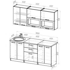 Кухонный гарнитур Паола макси 1800 мм в Муравленко - muravlenko.mebel24.online | фото 2