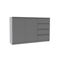 МОРИ МК 1600.1 Комод (графит) в Муравленко - muravlenko.mebel24.online | фото 2
