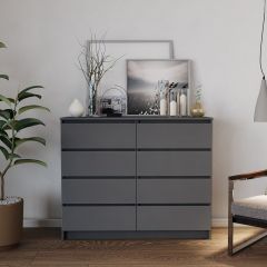 МОРИ МК 1200.8 Комод (графит) в Муравленко - muravlenko.mebel24.online | фото