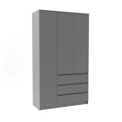 МОРИ МШ 1200.1 Шкаф (графит) в Муравленко - muravlenko.mebel24.online | фото 2