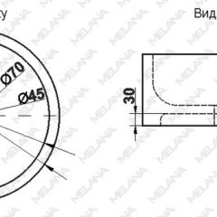 Накладная раковина melana mln-7076b (черная) в Муравленко - muravlenko.mebel24.online | фото 2