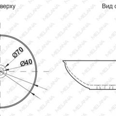 Накладная раковина melana mln-t4029-b15 в Муравленко - muravlenko.mebel24.online | фото 2