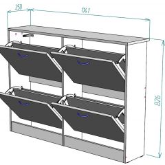 Обувница W11 в Муравленко - muravlenko.mebel24.online | фото 2