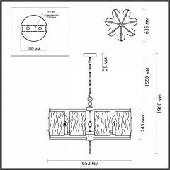 Подвесная люстра Odeon Light Elegante 4878/7 в Муравленко - muravlenko.mebel24.online | фото 4