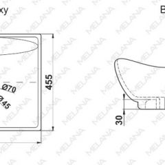 Раковина MELANA MLN-7211 в Муравленко - muravlenko.mebel24.online | фото 2
