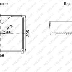 Раковина MELANA MLN-7291X в Муравленко - muravlenko.mebel24.online | фото 2