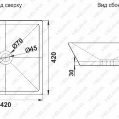 Раковина MELANA MLN-A562 в Муравленко - muravlenko.mebel24.online | фото 2