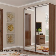 Шкаф №2 1.4-2 Оптима 2300х1404х572 (фасад 2 зеркала) в Муравленко - muravlenko.mebel24.online | фото