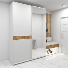 Шкаф-купе 1400 серии SOFT D6+D4+B2+PL2 (2 ящика+1штанга+1 полка) профиль «Капучино» в Муравленко - muravlenko.mebel24.online | фото 4