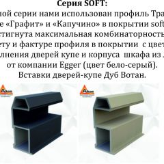 Шкаф-купе 1400 серии SOFT D6+D4+B2+PL2 (2 ящика+1штанга+1 полка) профиль «Капучино» в Муравленко - muravlenko.mebel24.online | фото 13