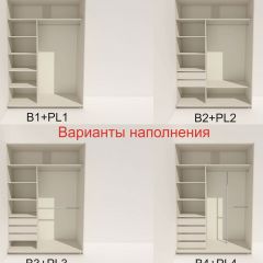 Шкаф-купе 1400 серии SOFT D6+D4+B2+PL2 (2 ящика+1штанга+1 полка) профиль «Капучино» в Муравленко - muravlenko.mebel24.online | фото 7