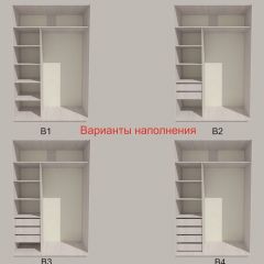 Шкаф-купе 1500 серии SILVER S4+S3Z+B2+PL1 (2 ящика+1 штанга) профиль «Серебро» в Муравленко - muravlenko.mebel24.online | фото 5
