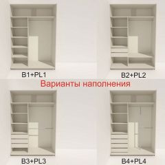 Шкаф-купе 1600 серии SOFT D1+D3+B2+PL1 (2 ящика+1штанга) профиль «Графит» в Муравленко - muravlenko.mebel24.online | фото 5