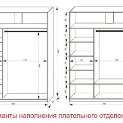 Шкаф-купе 1800 серии SOFT D1+D3+B2+PL1 (2 ящика+1штанга) профиль «Графит» в Муравленко - muravlenko.mebel24.online | фото 6