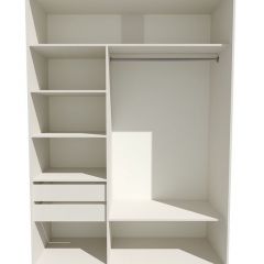 Шкаф-купе 1800 серии SOFT D6+D4+B2+PL2 (2 ящика+1штанга+1 полка) профиль «Капучино» в Муравленко - muravlenko.mebel24.online | фото 2