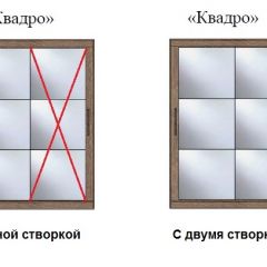 Шкаф-купе №19 Серия 3 Квадро (2000) Ясень Анкор светлый в Муравленко - muravlenko.mebel24.online | фото 3