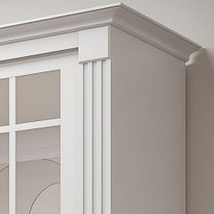 Шкаф-купе 2150 серии NEW CLASSIC K5+K5+K5+B22+PL3 (по 2 ящика лев/прав+1 штанга+1полка) профиль «Капучино» в Муравленко - muravlenko.mebel24.online | фото 4